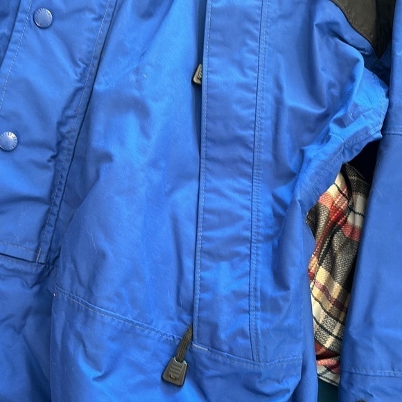 Columbia Titanium omni tech lined multi pockets blue blk pull over jacket Large - Picture 8 of 16